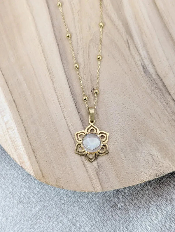 Collier mandala coquillage