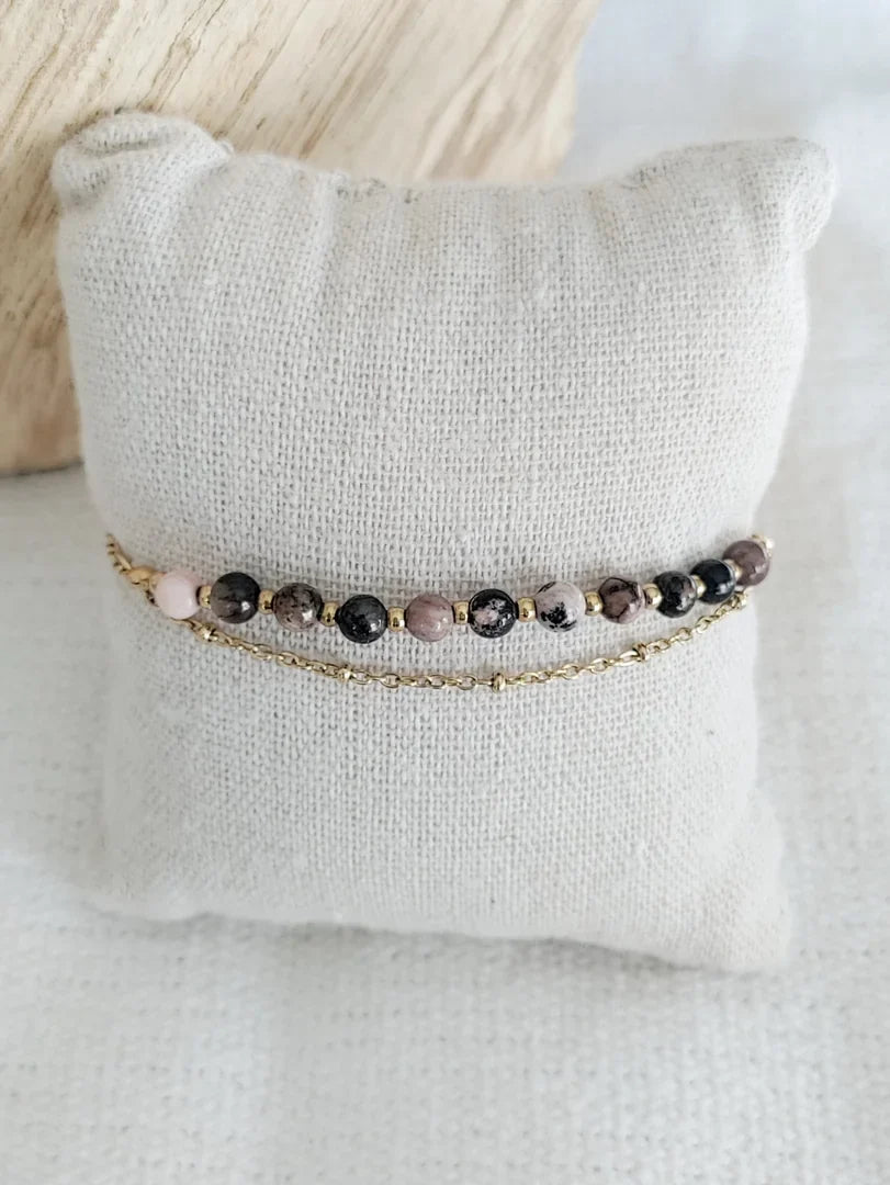 Bijoux en rhodonite