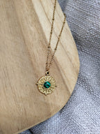 Médaillon malachite voyage
