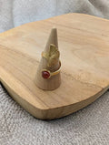 Bague cornaline - gingko