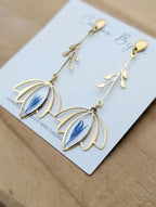 Boucle lotus bleuet
