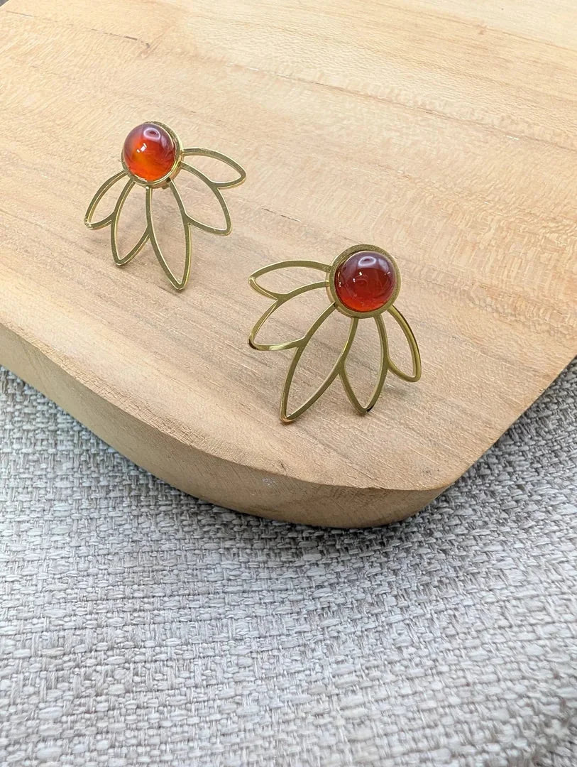Boucles d'oreilles lotus