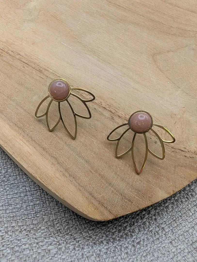 Boucles d'oreilles lotus