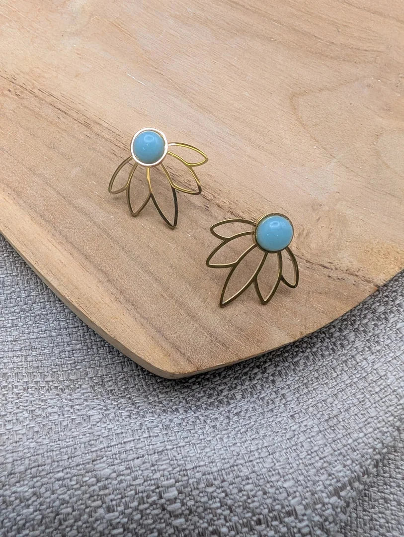 Boucles d'oreilles lotus