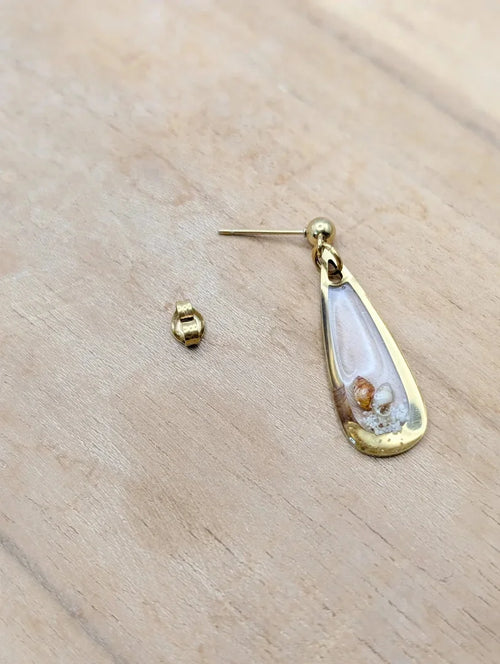 Boucles gouttes coquillages