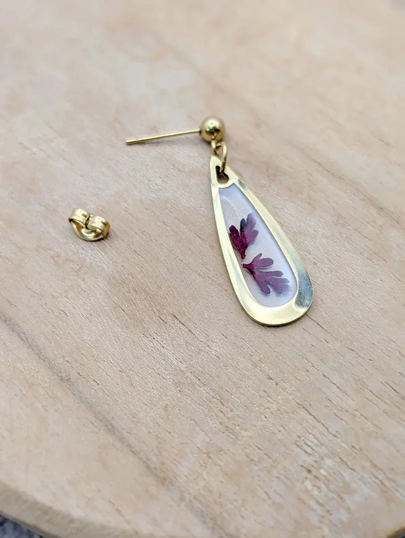 Boucles gouttes géranium sauvage