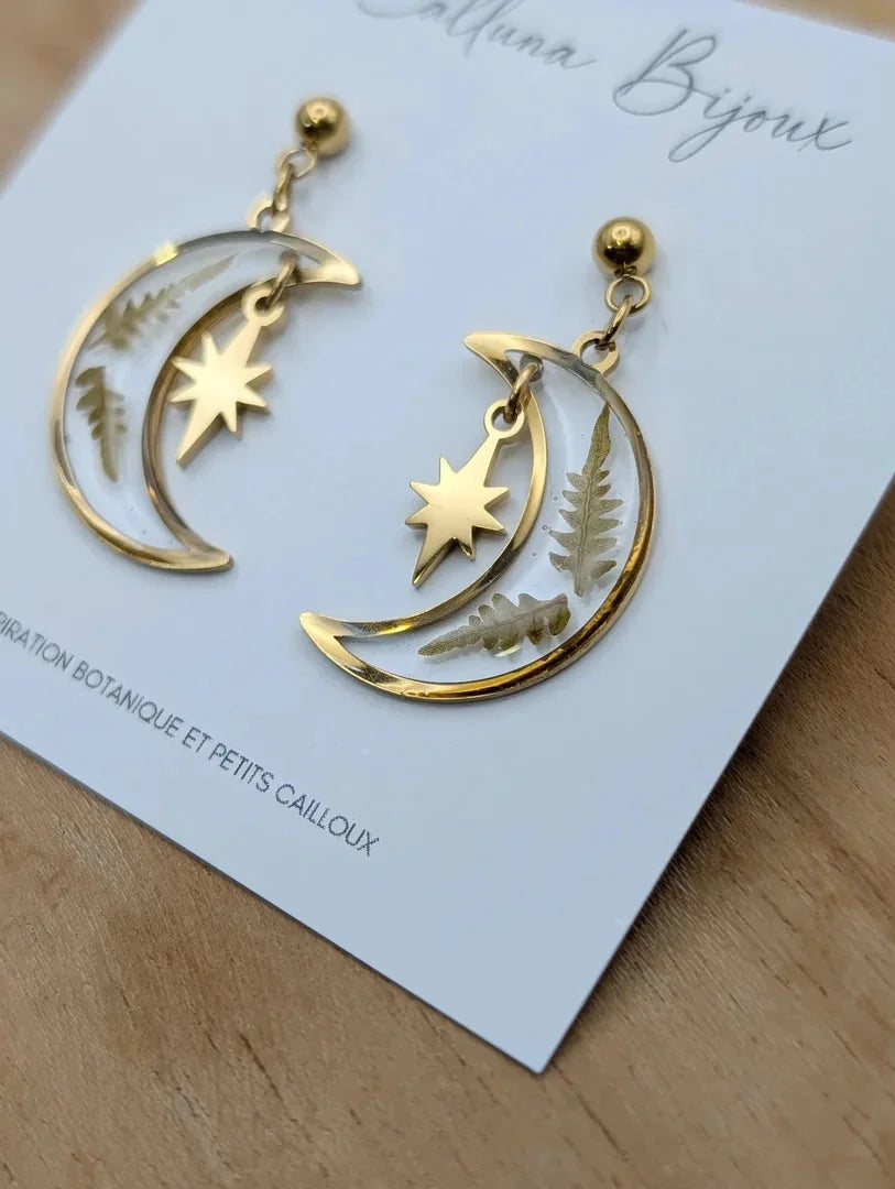 boucles lunes fougère