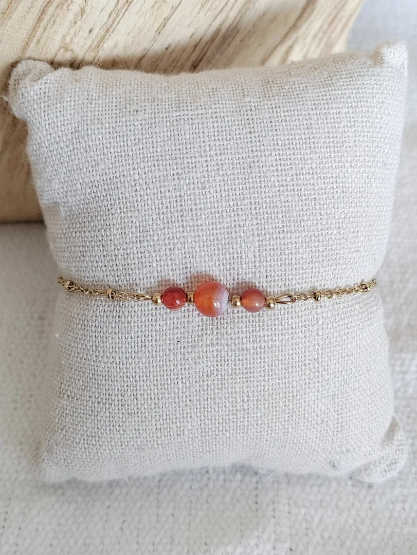Bracelet Bélier - Cornaline