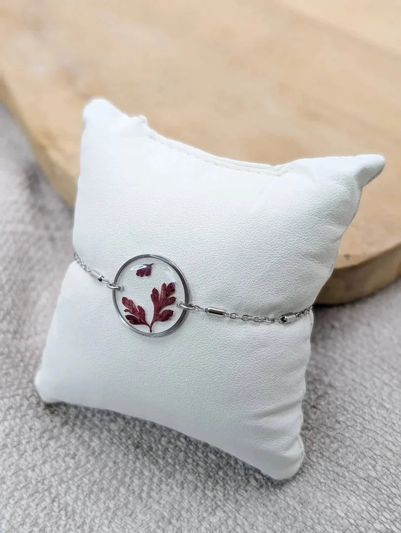 Bracelet géranium sauvage