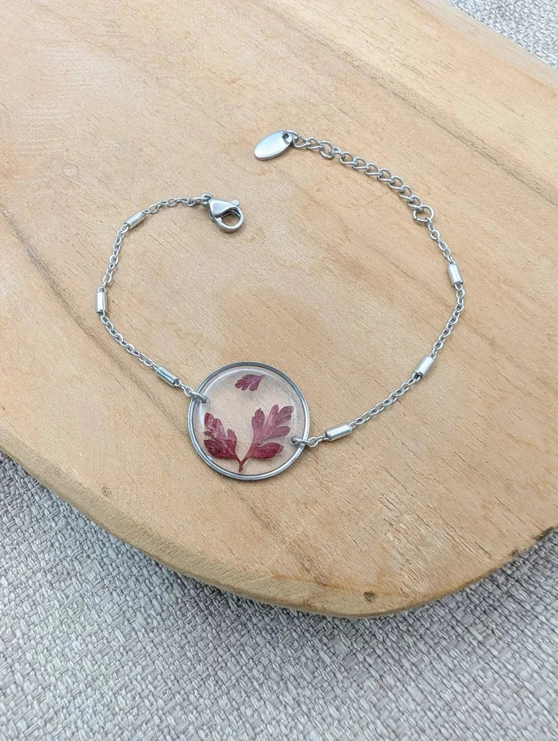 Bracelet géranium sauvage