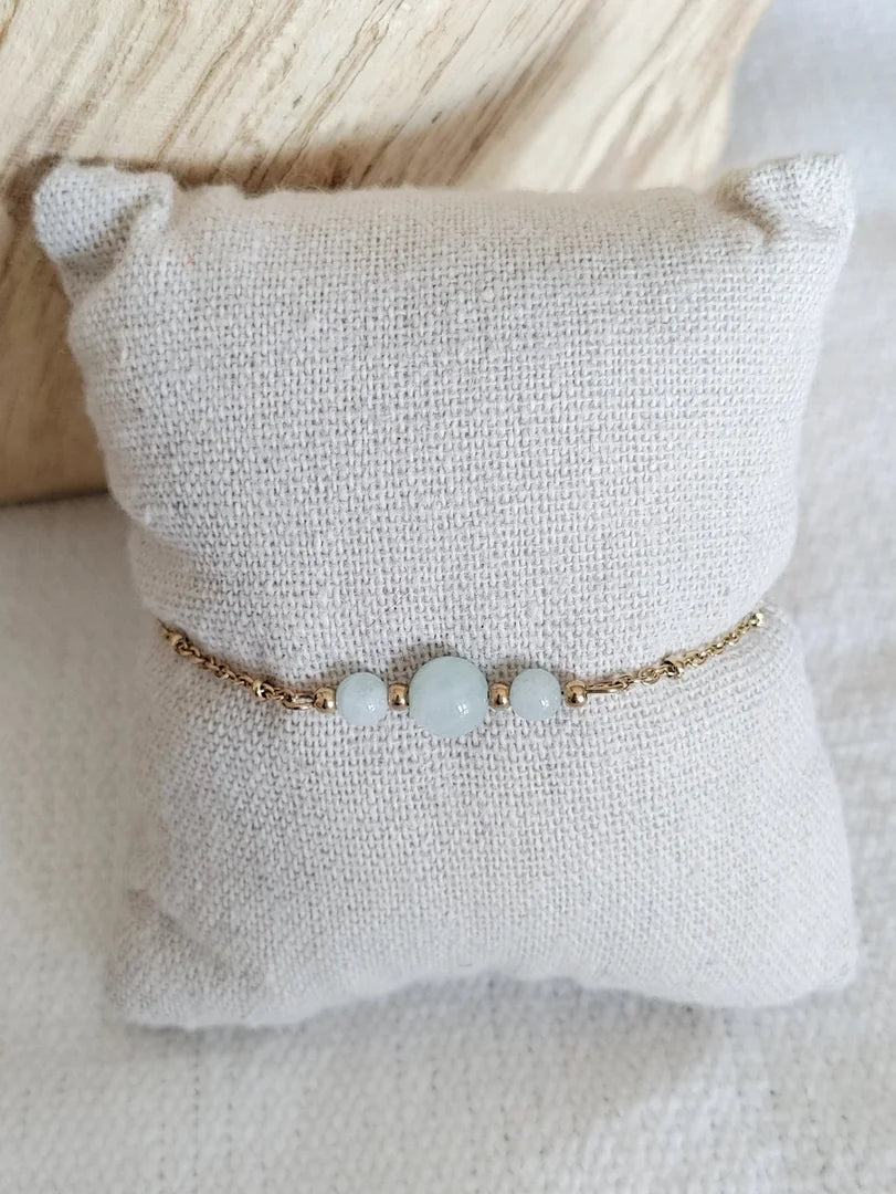 Bracelet Vierge - Aigue-Marine