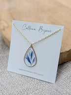 Collier goutte bleuet
