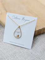 Collier goutte coquillage