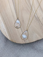 Collier goutte coquillage