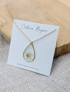 collier goutte fleur de carotte