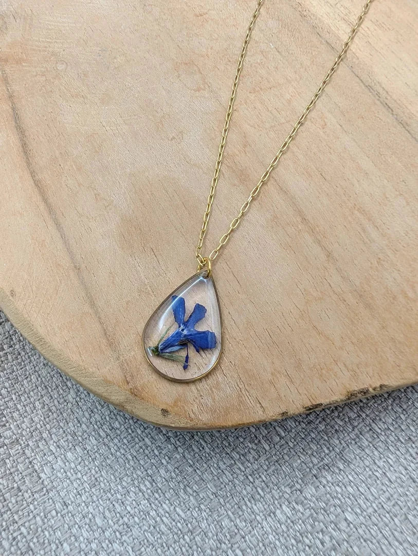 collier goutte lobelia