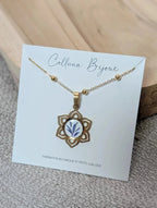 COLLIER MANDALA bleuet