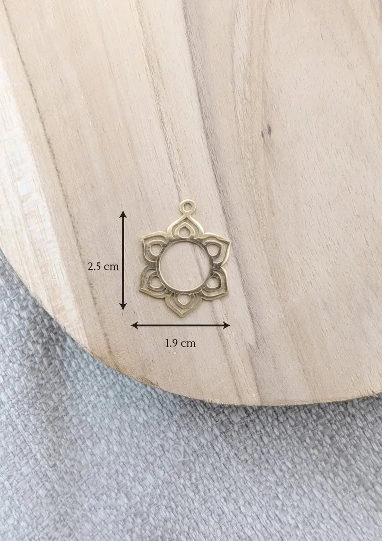 collier mandala myosotis