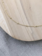 Collier pierres et bleuets