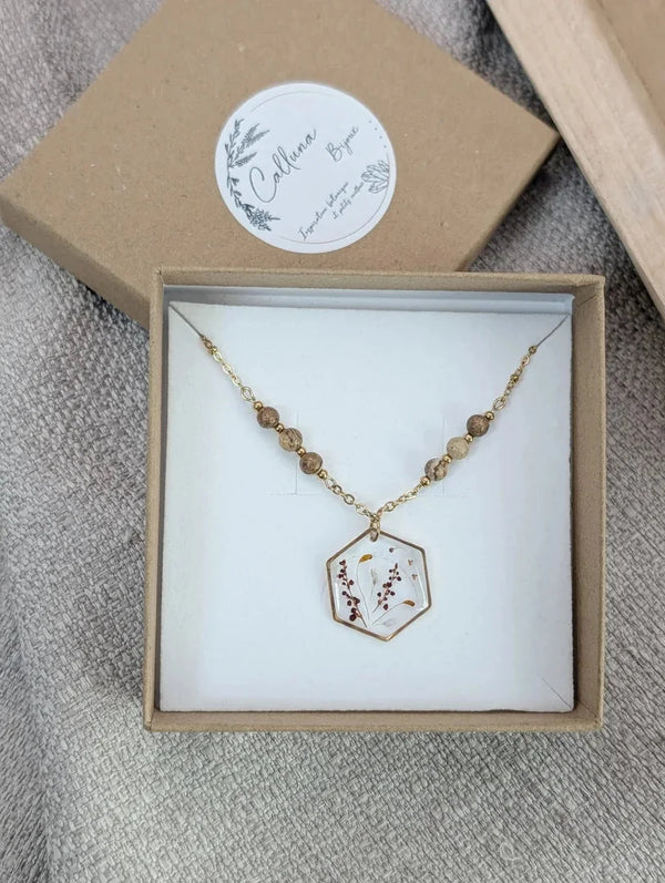 Collier pierres et petites oseilles