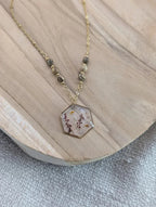 Collier pierres et petites oseilles
