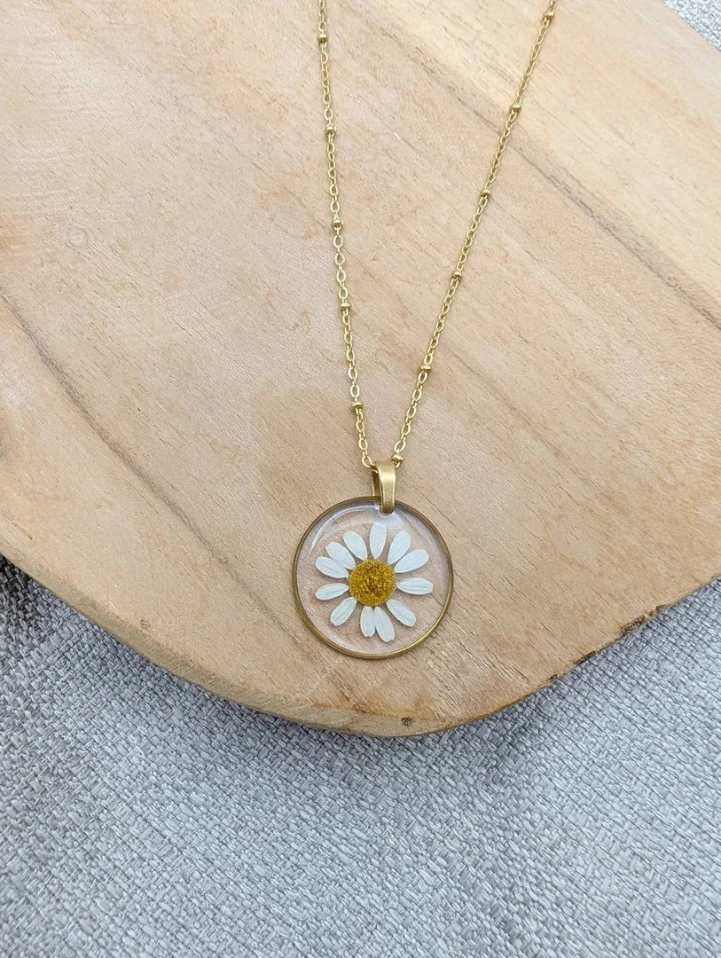 Collier rond camomille