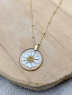 Collier rond camomille