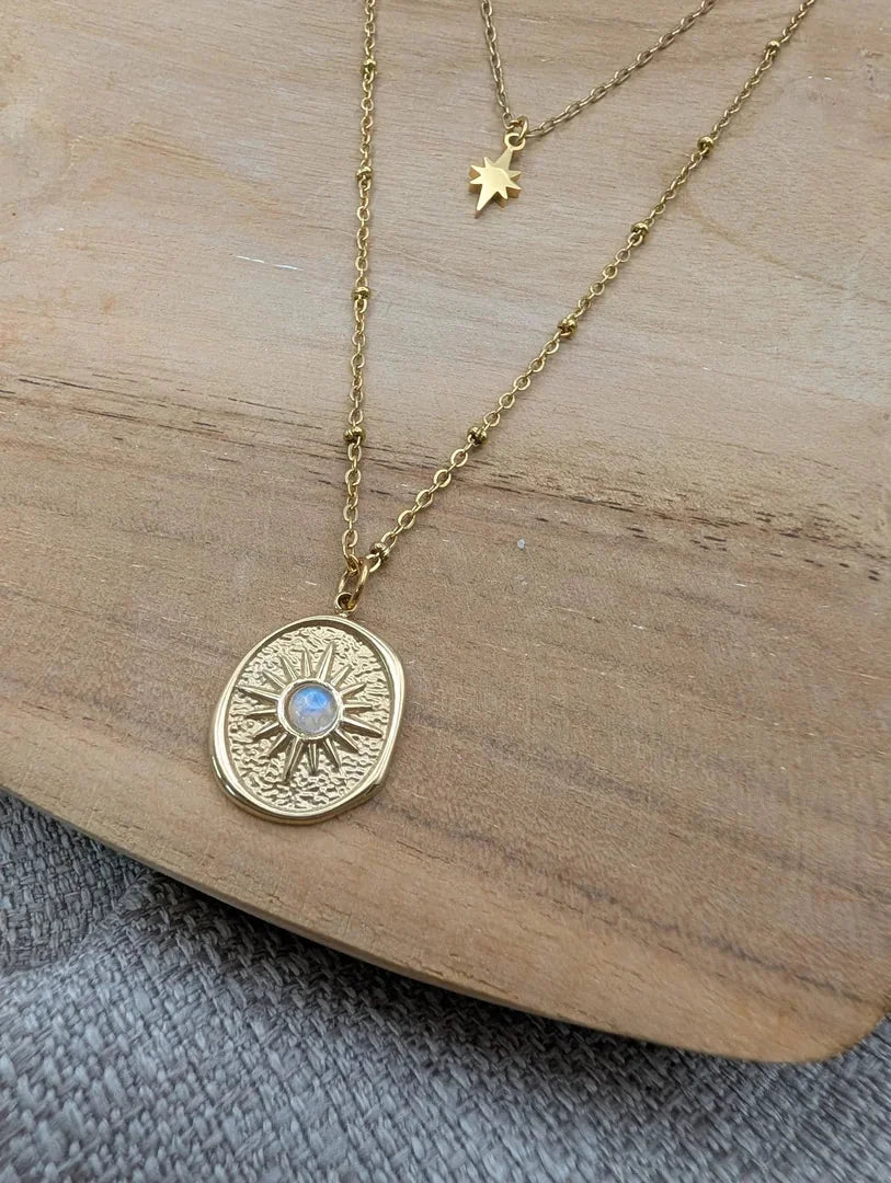 Collier triple rangs horizon