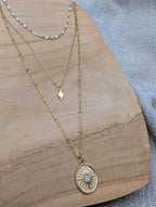 Collier triple rangs horizon